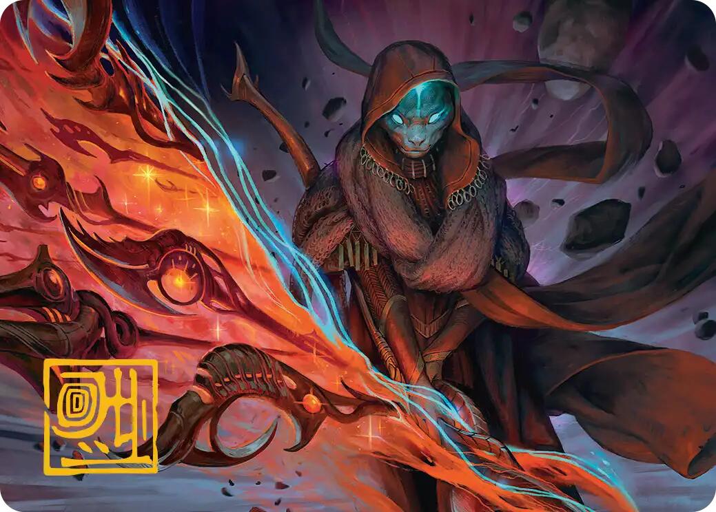 Weftstalker Ardent Art Card (Gold-Stamped Signature) [Edge of Eternities Art Series] | Odin's Place
