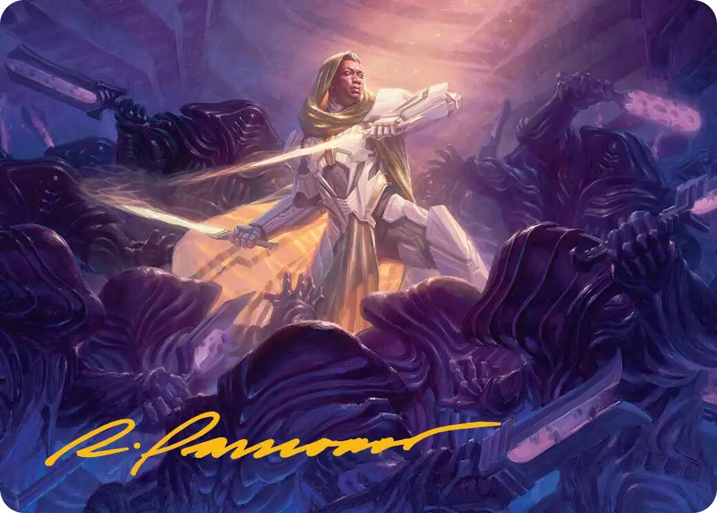 Syr Vondam, Sunstar Exemplar Art Card (Gold-Stamped Signature) [Edge of Eternities Art Series] | Odin's Place