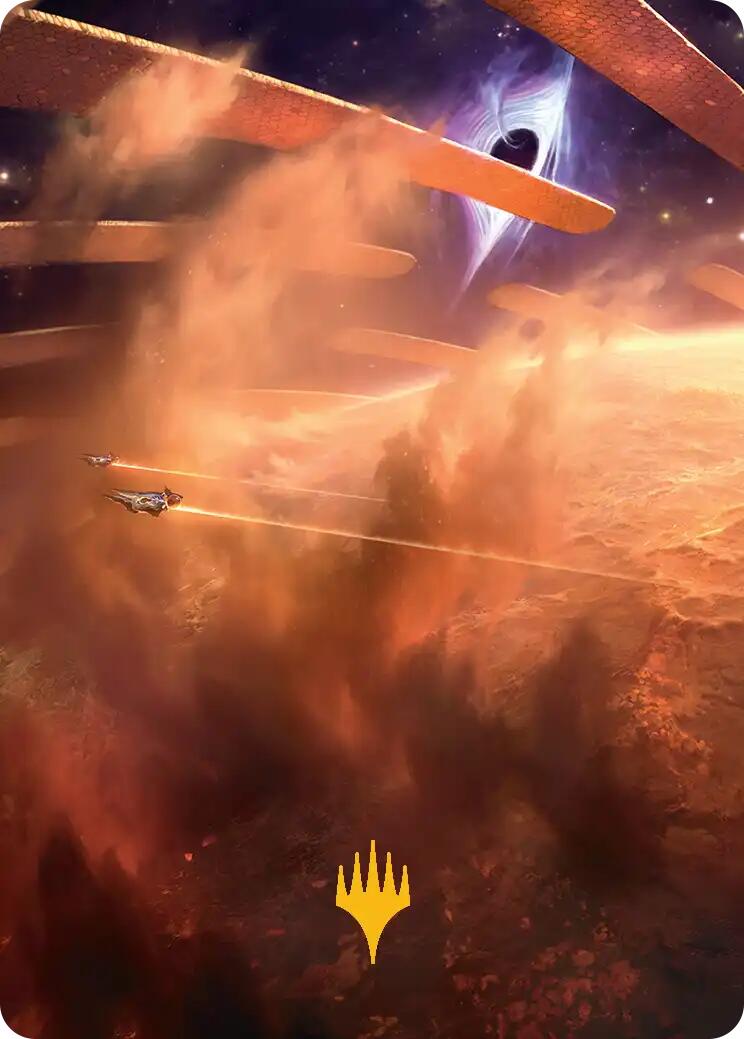 Adagia, Windswept Bastion Art Card (Gold-Stamped Planeswalker Symbol) [Edge of Eternities Art Series] | Odin's Place
