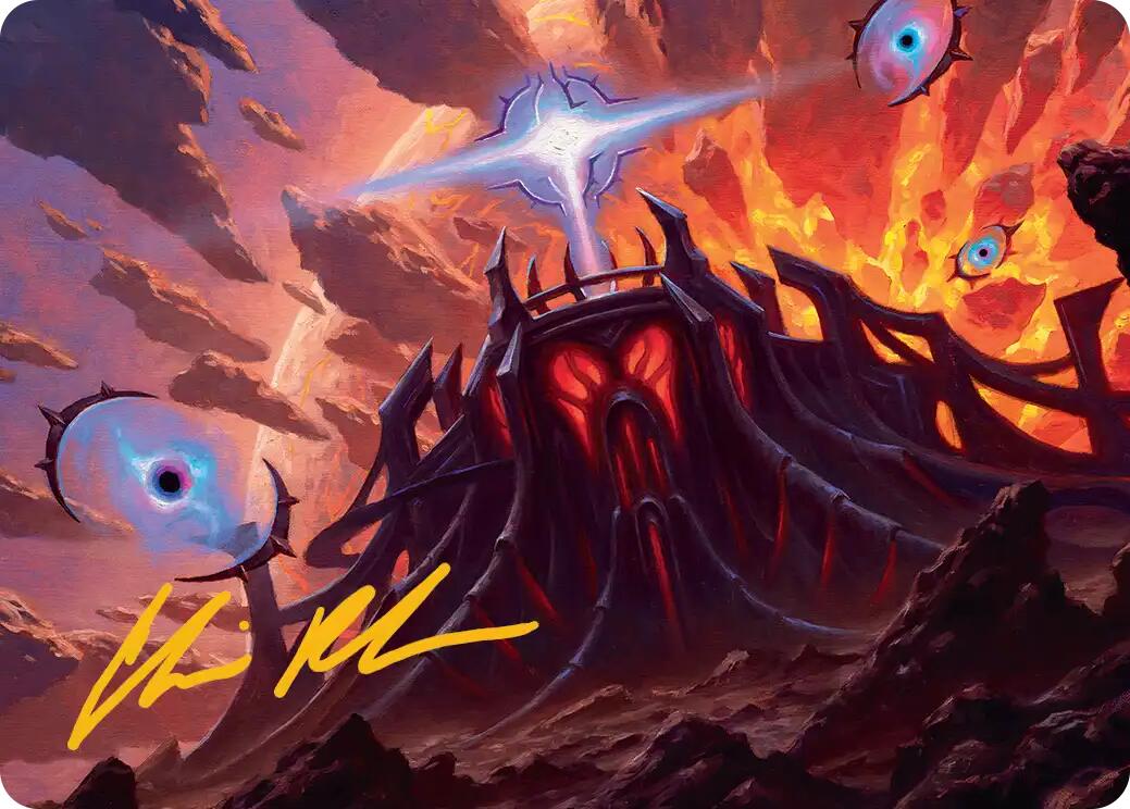 Secluded Starforge Art Card (Gold-Stamped Signature) [Edge of Eternities Art Series] | Odin's Place