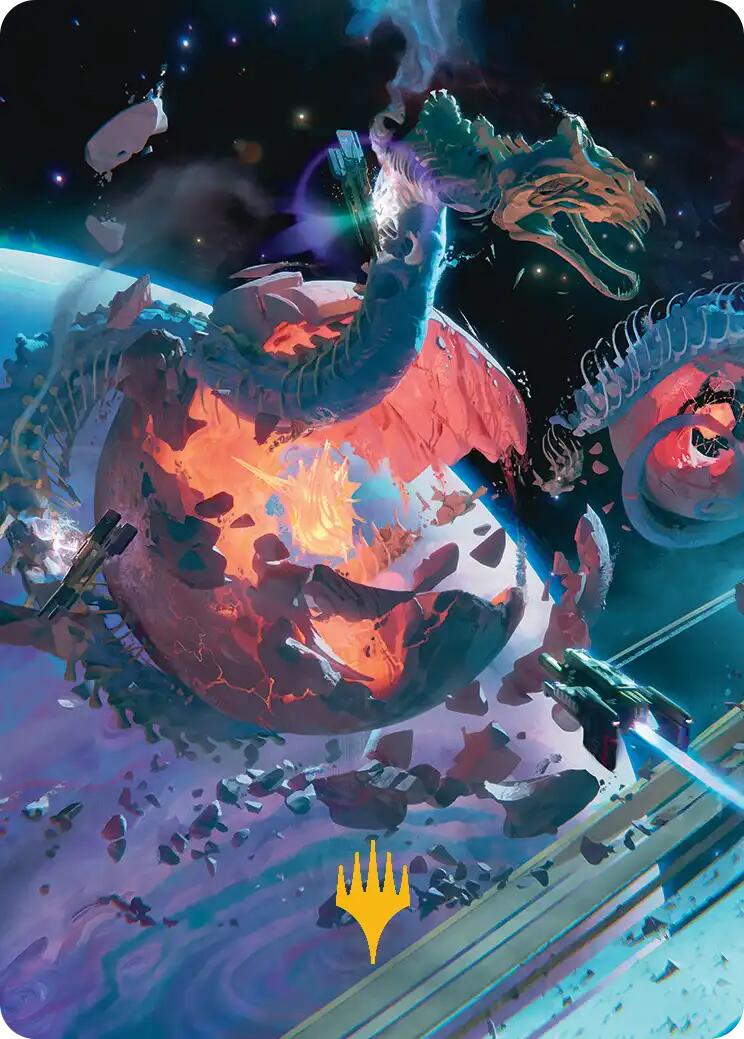 Scavenger Grounds Art Card (47/54) (Gold-Stamped Planeswalker Symbol) [Edge of Eternities Art Series] | Odin's Place