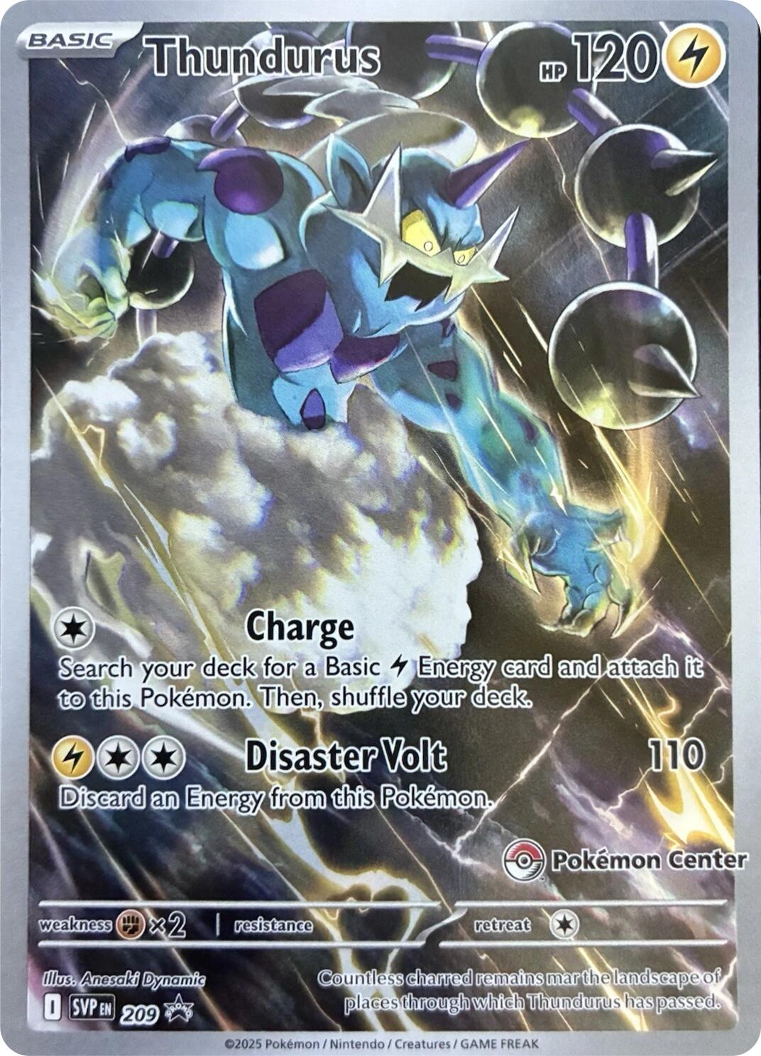 Thundurus (209) (Pokemon Center Exclusive) [Scarlet & Violet: Black Star Promos] | Odin's Place