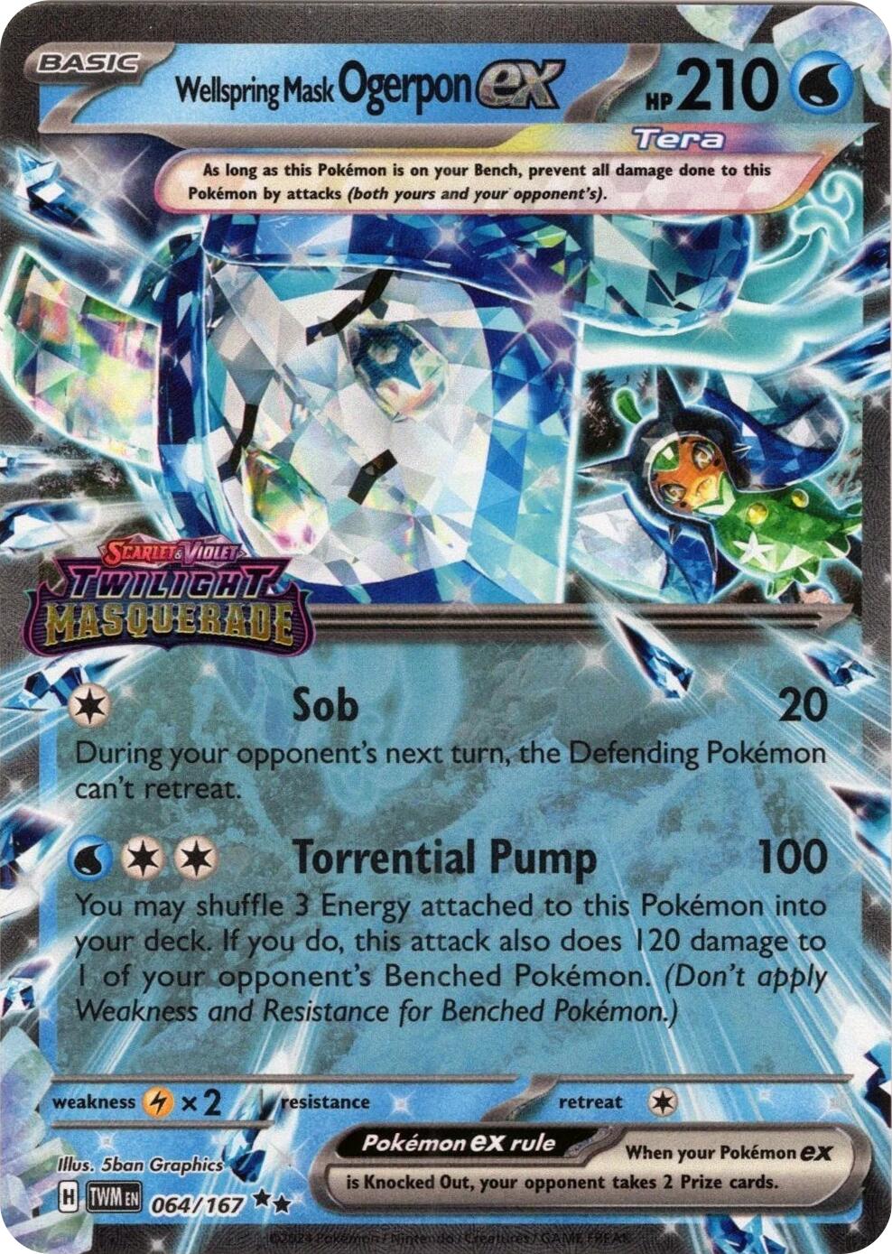Wellspring Mask Ogerpon ex (064/167) (Stamped) [Miscellaneous Cards] | Odin's Place