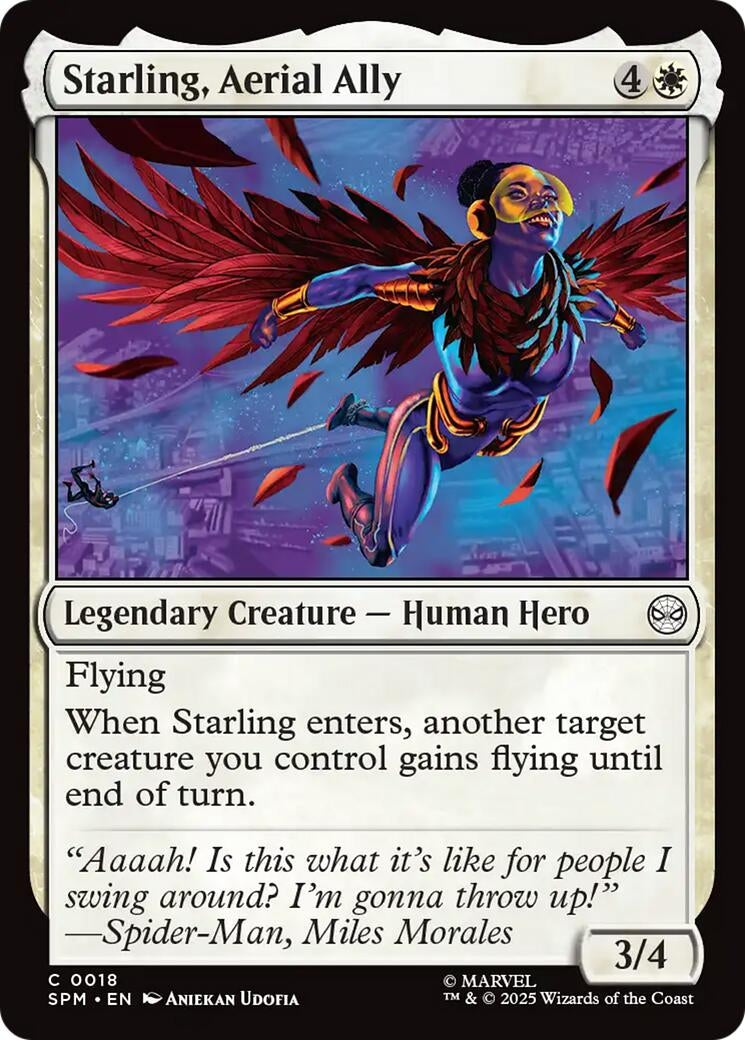 Image for Starling, Aerial Ally (18) (SPM) - Magic: The Gathering | Odin's Place