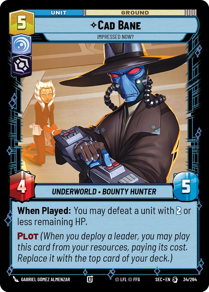 Cad Bane (34/264) - Impressed Now? (34/264) [Secrets of Power] | Odin's Place