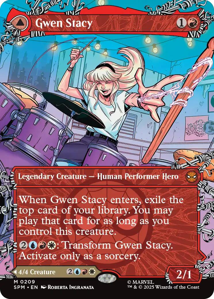 Gwen Stacy (0209) (Borderless) [Marvel's Spider-Man] | Odin's Place