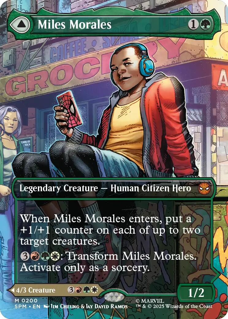 Miles Morales (0200) (Borderless) [Marvel's Spider-Man] | Odin's Place