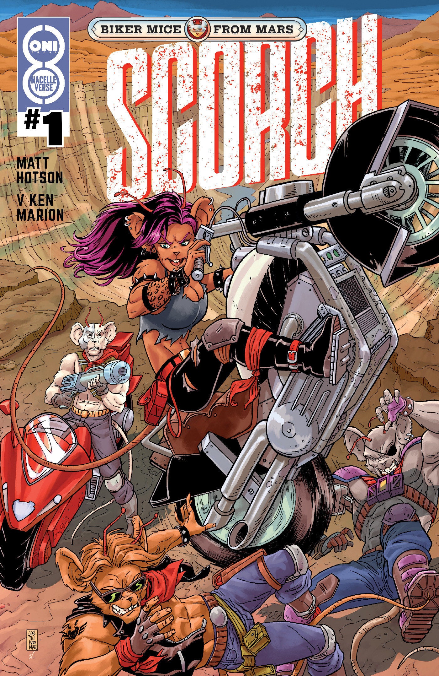 Biker Mice From Mars Scorch #1 Cover C Aj Jothikumar Variant | Odin's Place