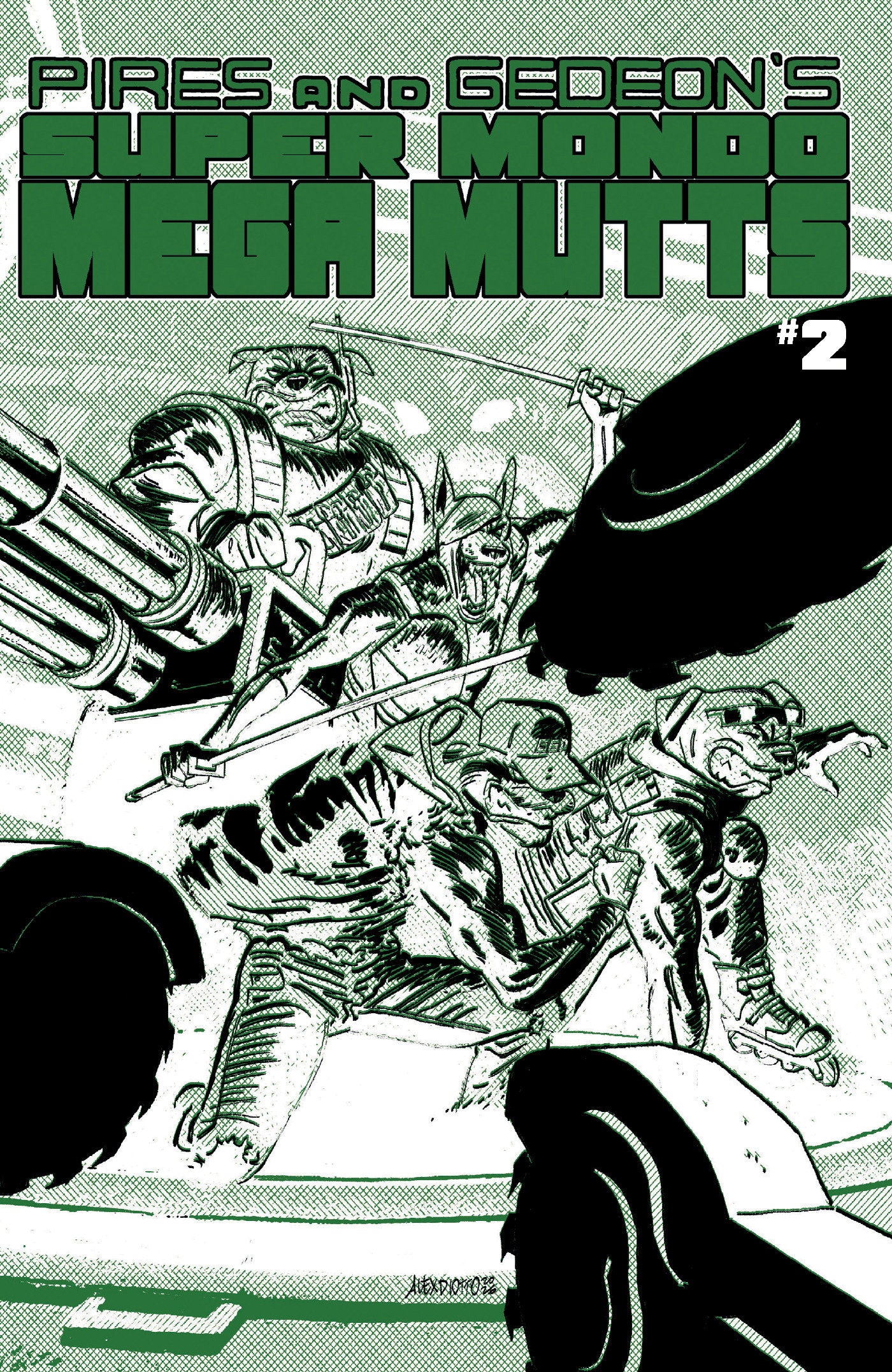 Super Mondo Mega Mutts #2 Cover B Alex Diotto Homage Variant | Odin's Place