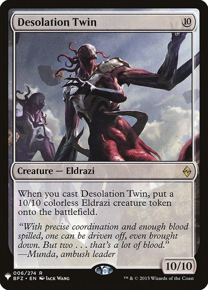 Desolation Twin [The List] | Odin's Place