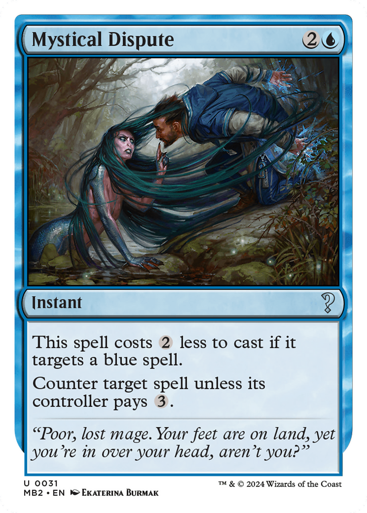 Mystical Dispute (White Border) [Mystery Booster 2] | Odin's Place