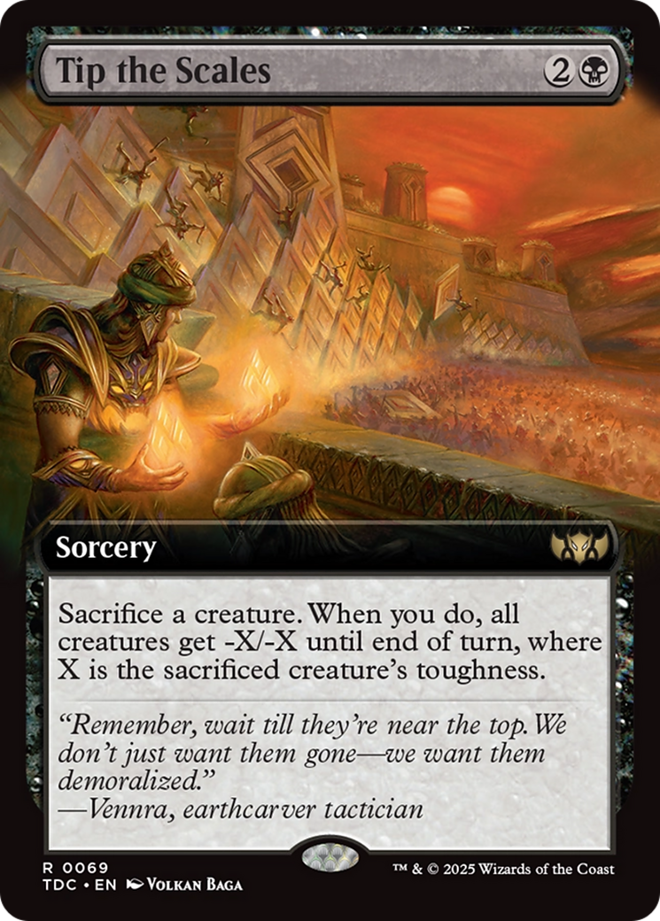 Tip the Scales (Extended Art) [Tarkir: Dragonstorm Commander] | Odin's Place