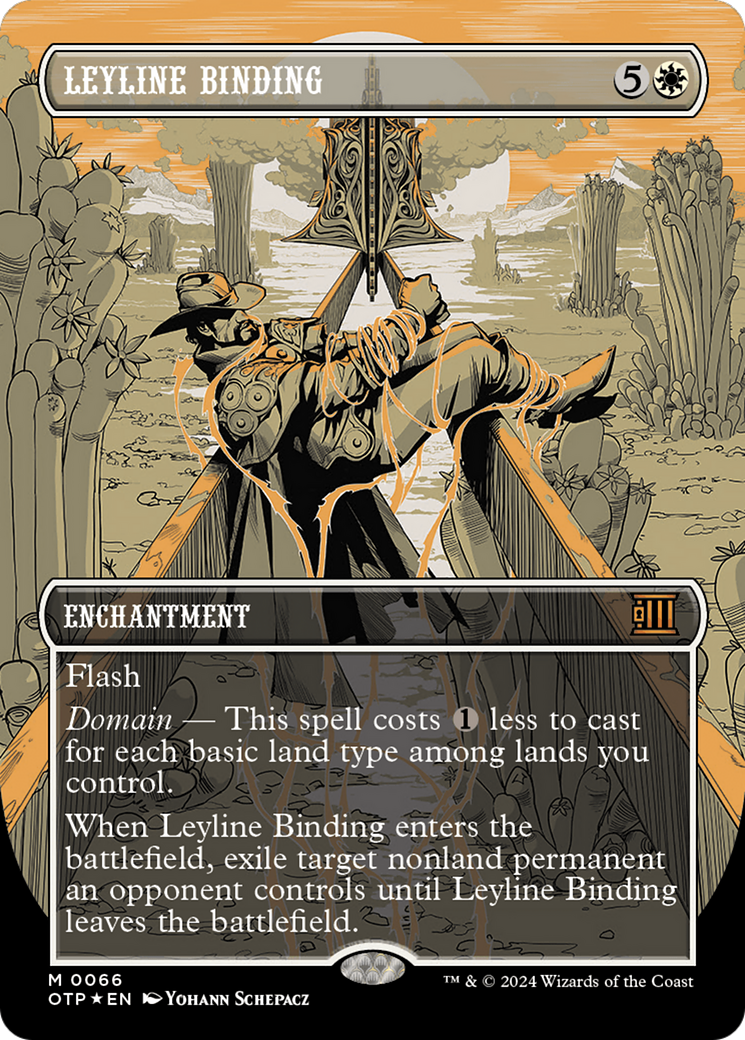 Leyline Binding (Textured Foil) [Outlaws of Thunder Junction: Breaking News] | Odin's Place