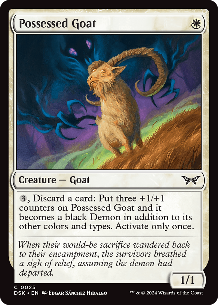 Possessed Goat [Duskmourn: House of Horror] | Odin's Place