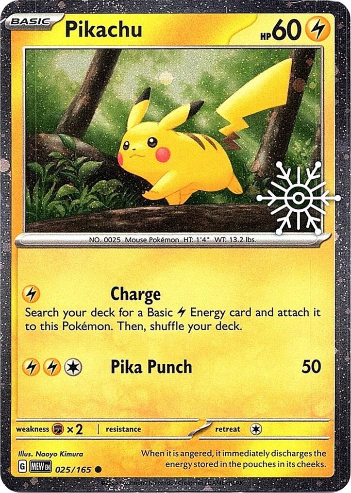 Pikachu (025/165) (Holoiday Calendar) [Miscellaneous Cards] | Odin's Place