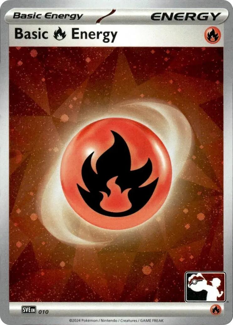Basic Fire Energy (010) (Cosmos Holo) [Prize Pack Series Seven] | Odin's Place