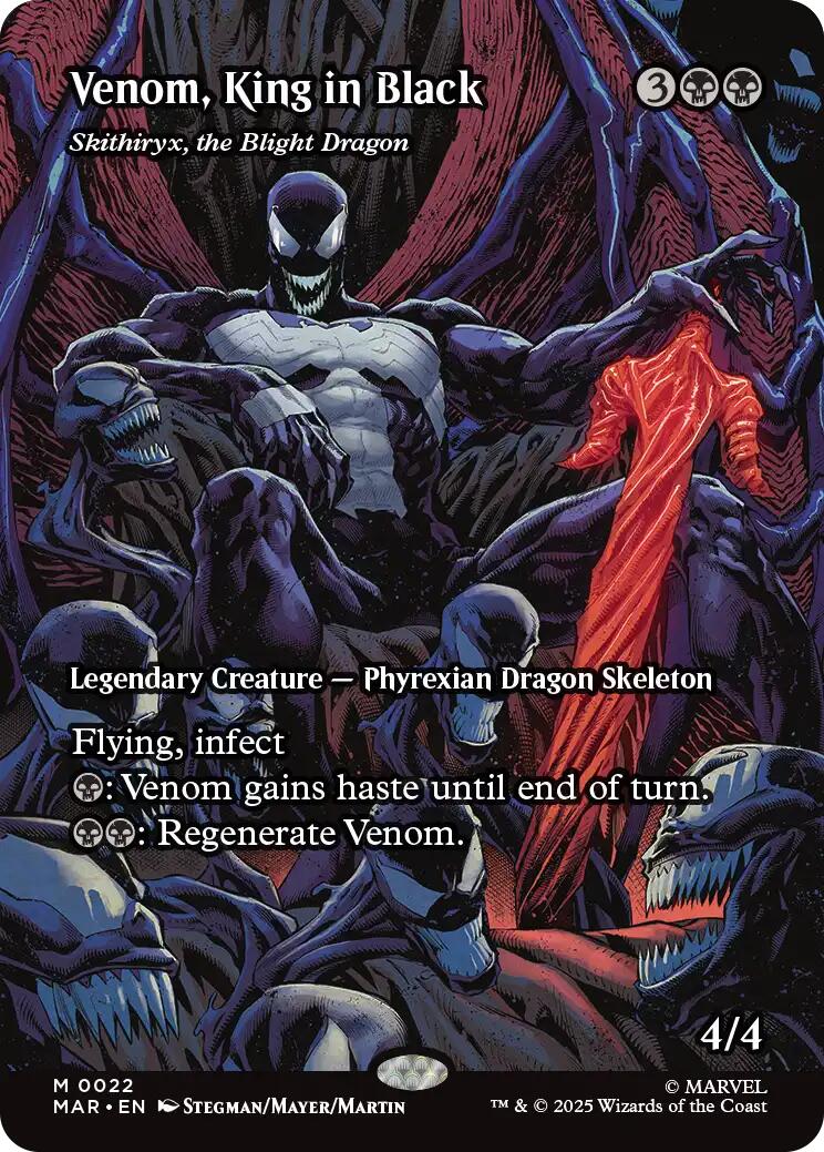 Venom, King in Black - Skithiryx, the Blight Dragon (Borderless) [Marvel's Spider-Man: Eternal-Legal] | Odin's Place