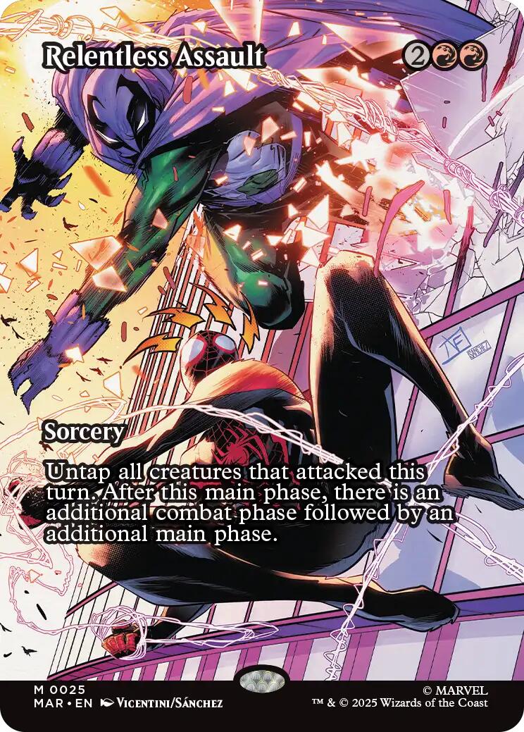 Relentless Assault (Borderless) [Marvel's Spider-Man: Eternal-Legal] | Odin's Place
