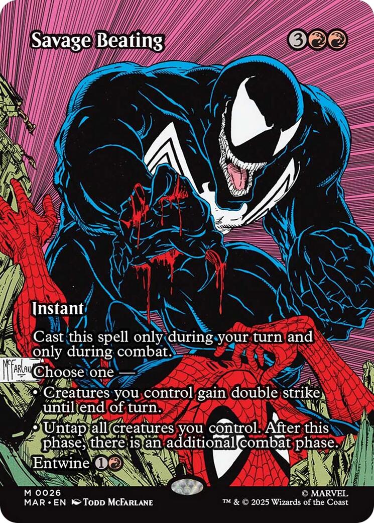 Savage Beating (Borderless) [Marvel's Spider-Man: Eternal-Legal] | Odin's Place