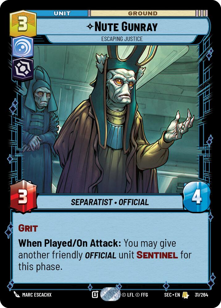 Nute Gunray - Escaping Justice (31/264) (31/264) [Secrets of Power] | Odin's Place