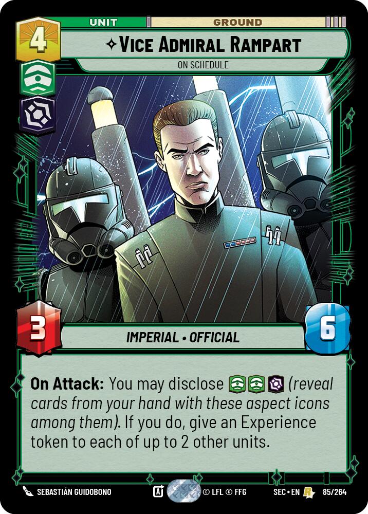 Vice Admiral Rampart - On Schedule (85/264) (85/264) [Secrets of Power] | Odin's Place