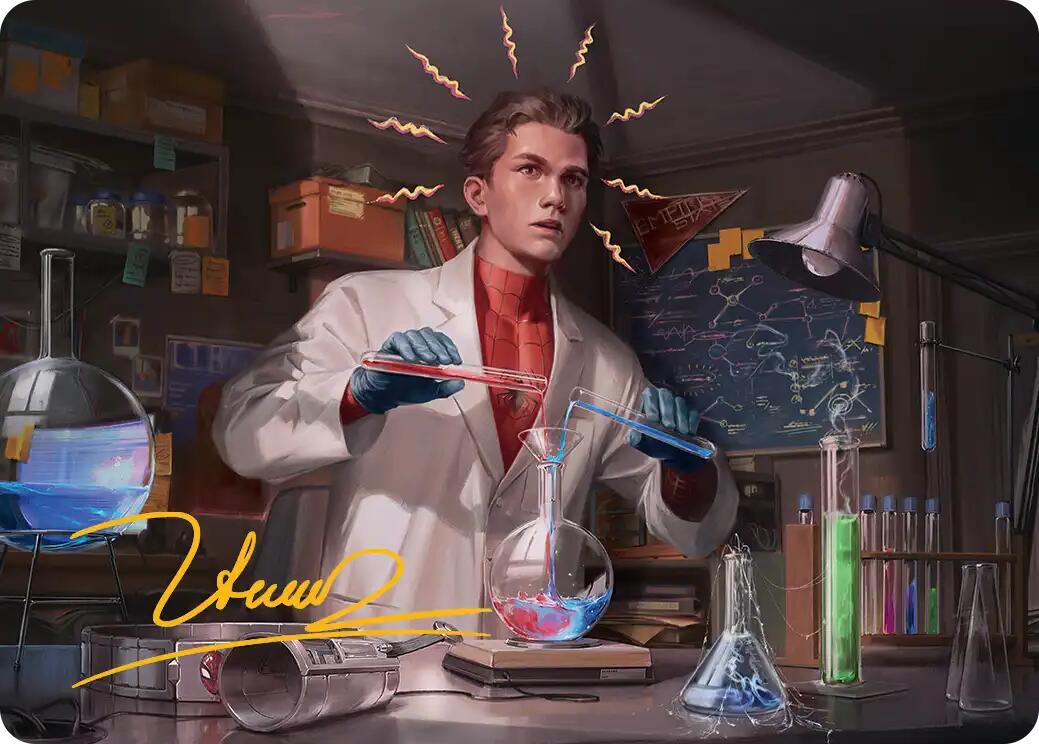Peter Parker Art Card (3/54) (Gold-Stamped Signature) [Marvel's Spider-Man Art Series] | Odin's Place