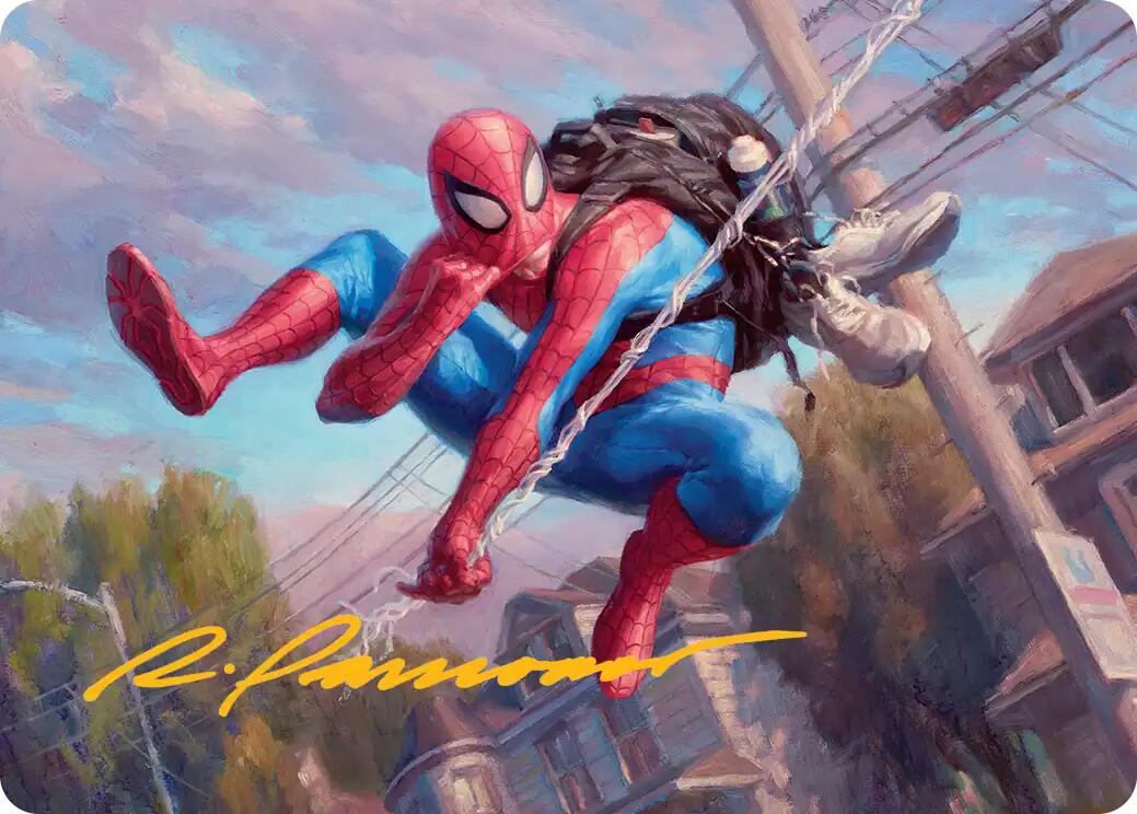 Spider-Man, Web-Slinger Art Card (Gold-Stamped Signature) [Marvel's Spider-Man Art Series] | Odin's Place