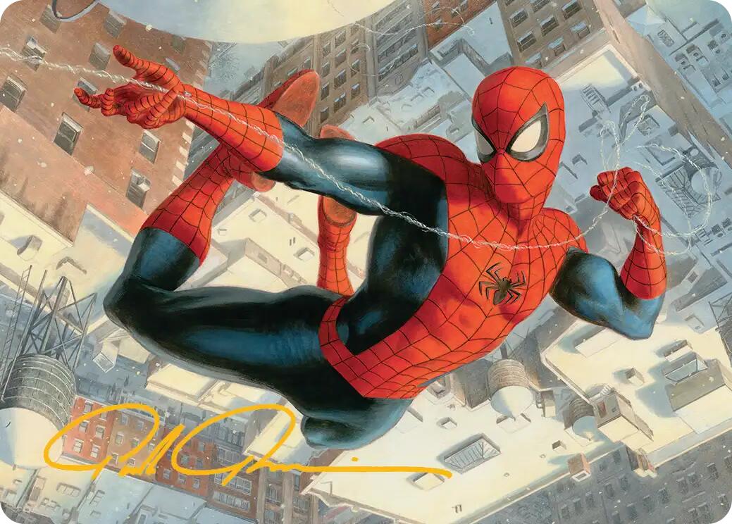 Spider-Man, Peter Parker Art Card (Gold-Stamped Signature) [Marvel's Spider-Man Art Series] | Odin's Place