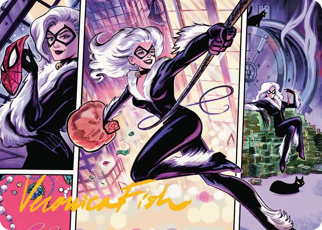 Black Cat, Cunning Thief Art Card (Gold-Stamped Signature) [Marvel's Spider-Man Art Series] | Odin's Place