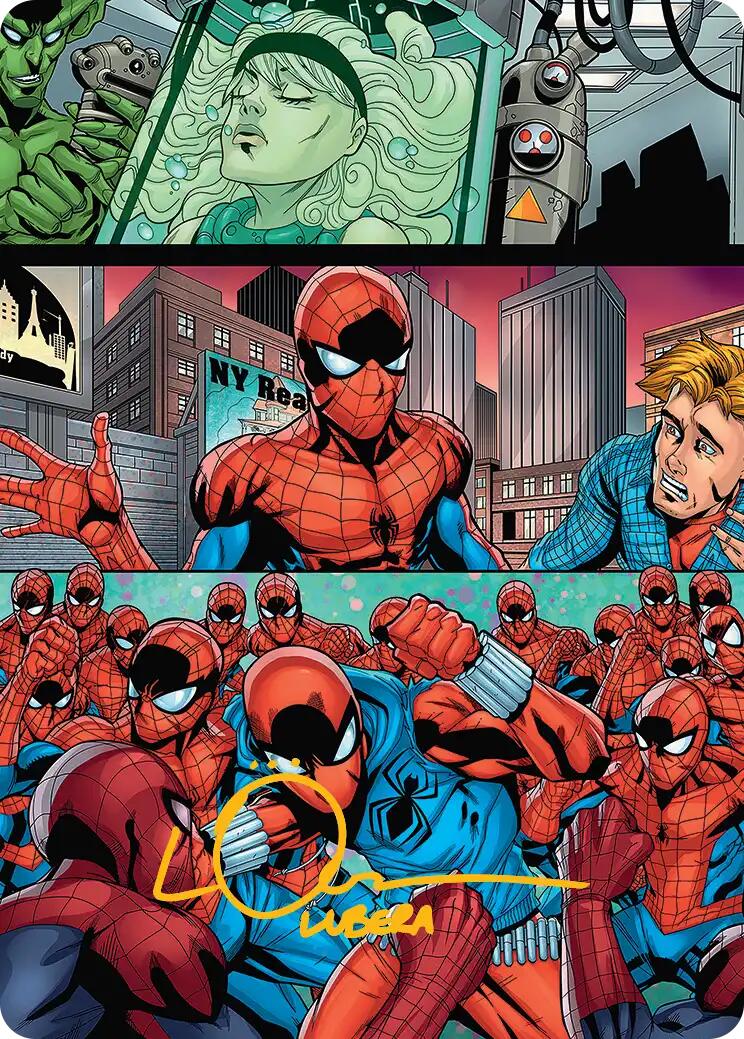 The Clone Saga Art Card (Gold-Stamped Signature) [Marvel's Spider-Man Art Series] | Odin's Place