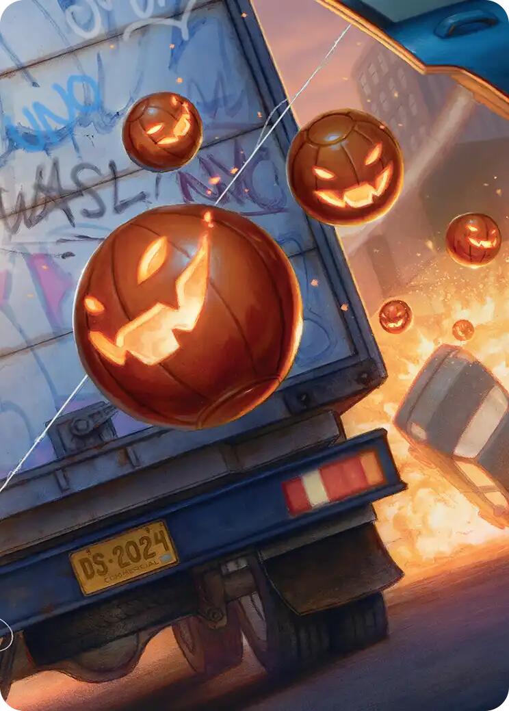 Pumpkin Bombs Art Card [Marvel's Spider-Man Art Series] | Odin's Place