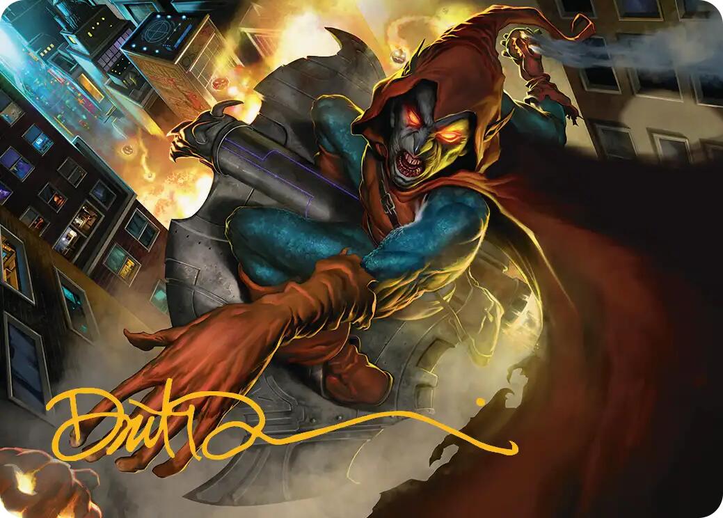 Hobgoblin, Mantled Marauder Art Card (Gold-Stamped Signature) [Marvel's Spider-Man Art Series] | Odin's Place