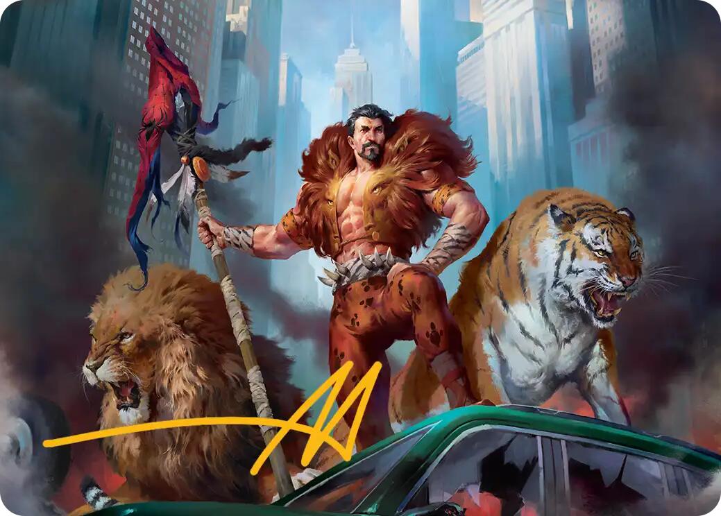 Kraven, Proud Predator Art Card (Gold-Stamped Signature) [Marvel's Spider-Man Art Series] | Odin's Place
