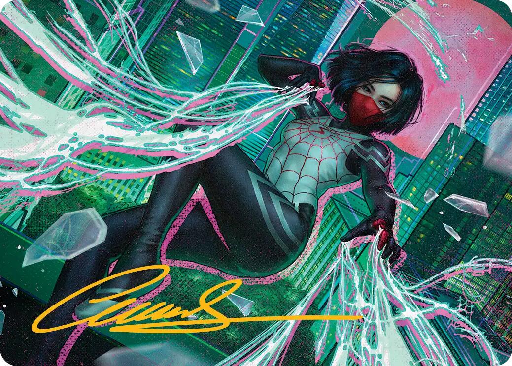 Silk, Web Weaver Art Card (29/54) (Gold-Stamped Signature) [Marvel's Spider-Man Art Series] | Odin's Place