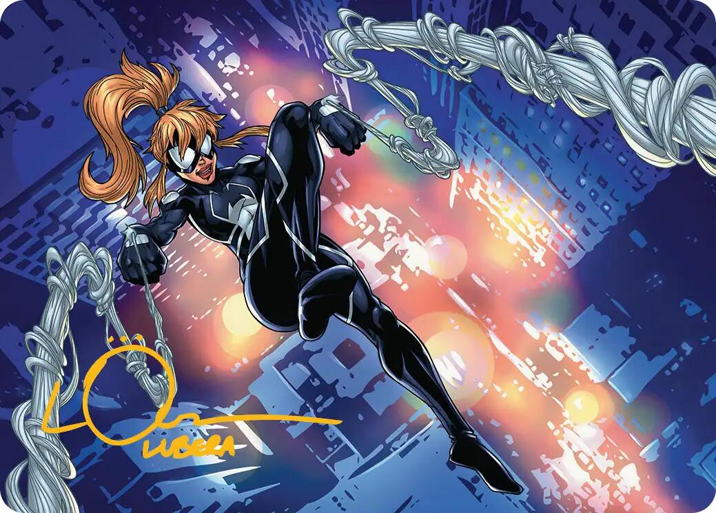 Arana, Heart of the Spider Art Card (Gold-Stamped Signature) [Marvel's Spider-Man Art Series] | Odin's Place