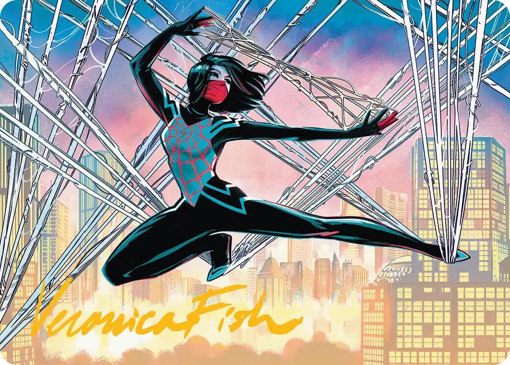 Silk, Web Weaver Art Card (39/54) (Gold-Stamped Signature) [Marvel's Spider-Man Art Series] | Odin's Place