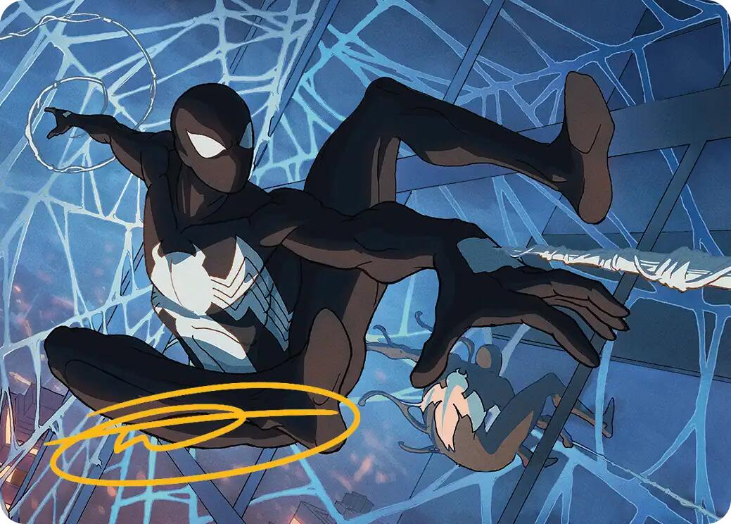 Symbiote Spider-Man Art Card (Gold-Stamped Signature) [Marvel's Spider-Man Art Series] | Odin's Place