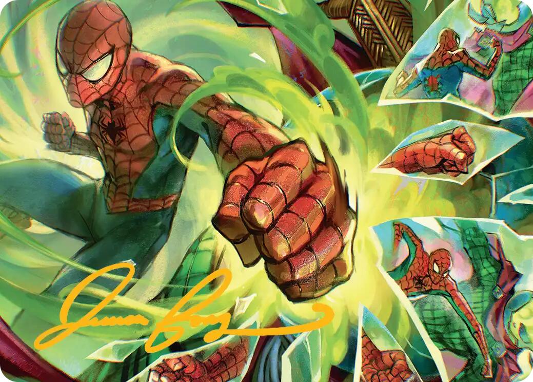 Kapow! Art Card (Gold-Stamped Signature) [Marvel's Spider-Man Art Series] | Odin's Place