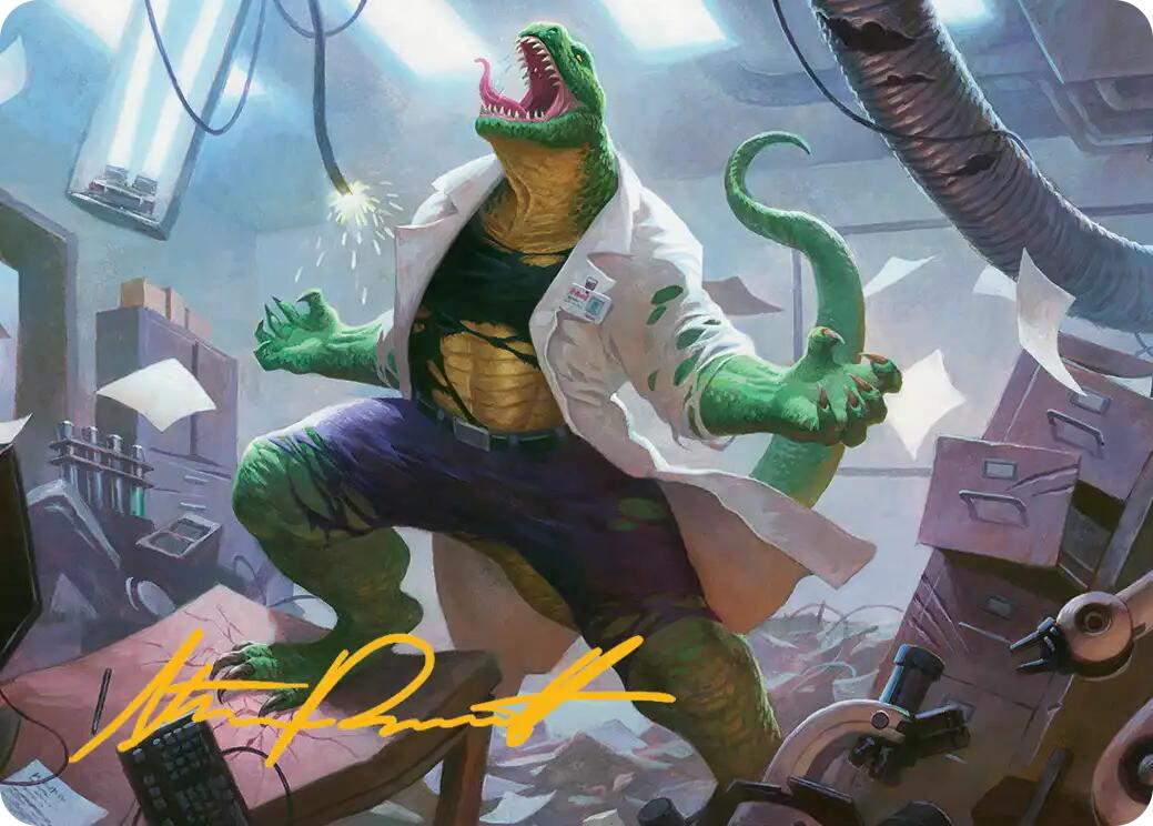 Lizard, Connors's Curse Art Card (Gold-Stamped Signature) [Marvel's Spider-Man Art Series] | Odin's Place