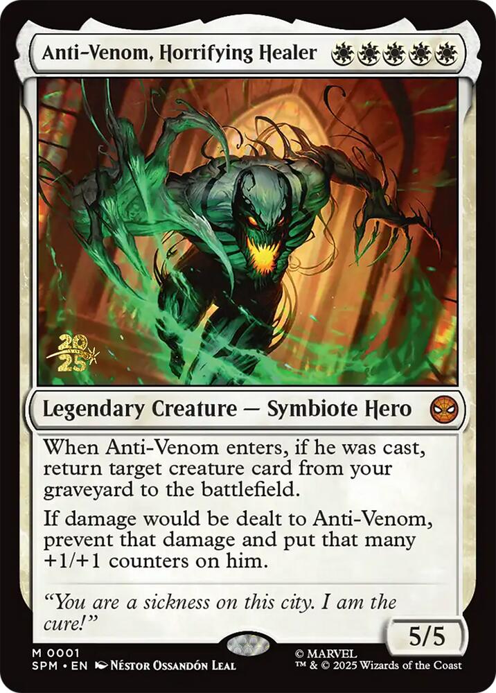 Anti-Venom, Horrifying Healer [Marvel's Spider-Man Prerelease Promos] | Odin's Place