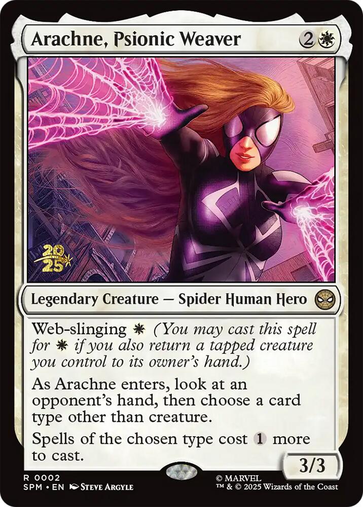 Arachne, Psionic Weaver [Marvel's Spider-Man Prerelease Promos] | Odin's Place