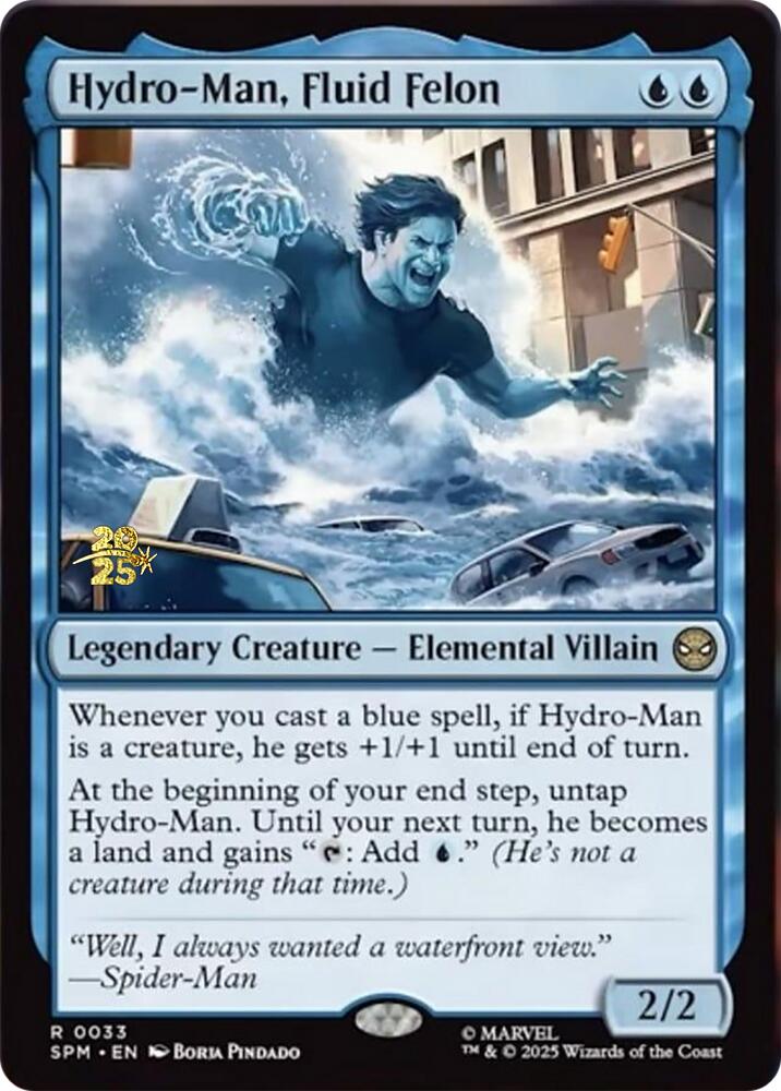 Hydro-Man, Fluid Felon [Marvel's Spider-Man Prerelease Promos] | Odin's Place