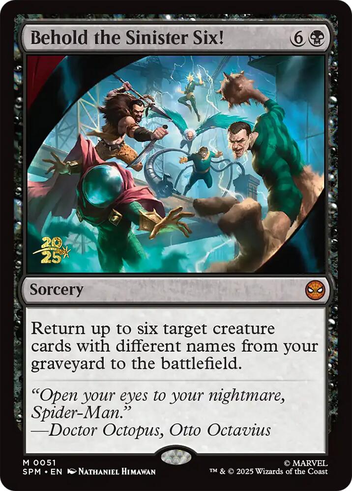 Behold the Sinister Six! [Marvel's Spider-Man Prerelease Promos] | Odin's Place