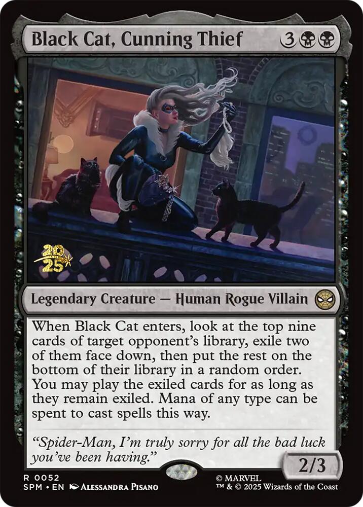 Black Cat, Cunning Thief [Marvel's Spider-Man Prerelease Promos] | Odin's Place