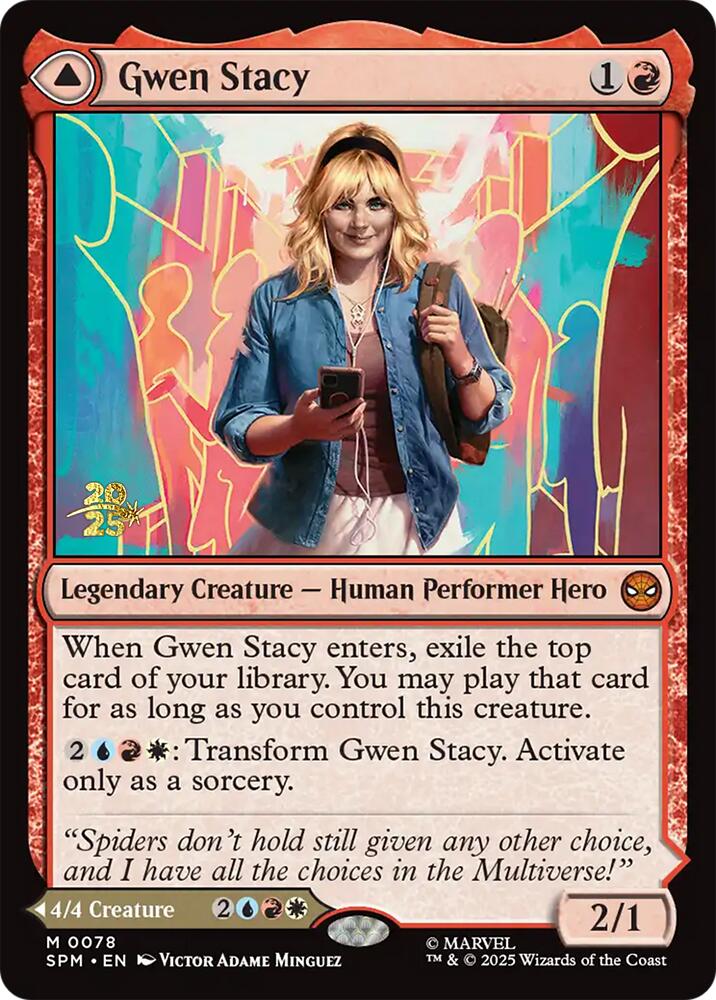 Gwen Stacy // Ghost-Spider [Marvel's Spider-Man Prerelease Promos] | Odin's Place