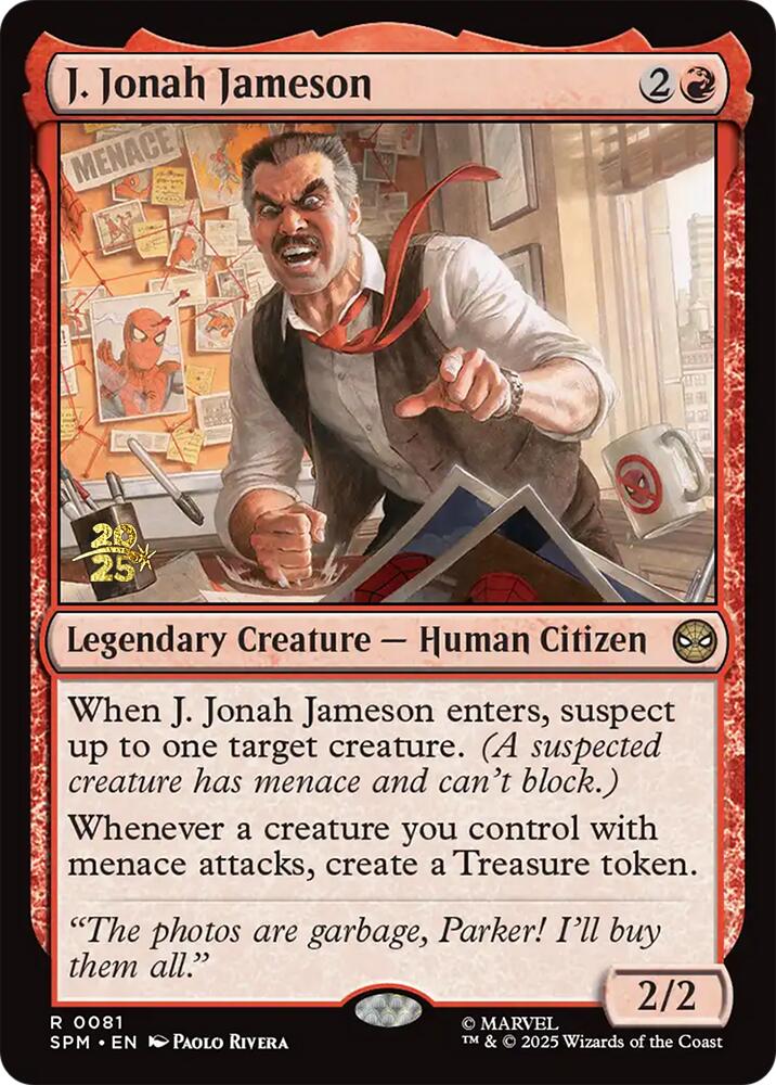 J. Jonah Jameson [Marvel's Spider-Man Prerelease Promos] | Odin's Place