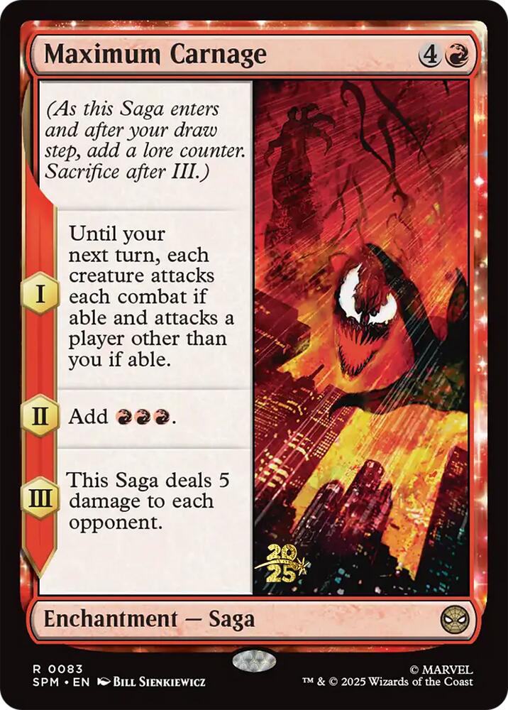 Maximum Carnage [Marvel's Spider-Man Prerelease Promos] | Odin's Place