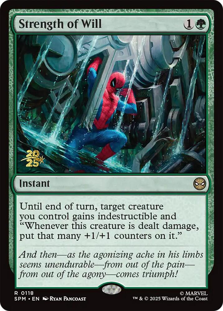 Strength of Will [Marvel's Spider-Man Prerelease Promos] | Odin's Place