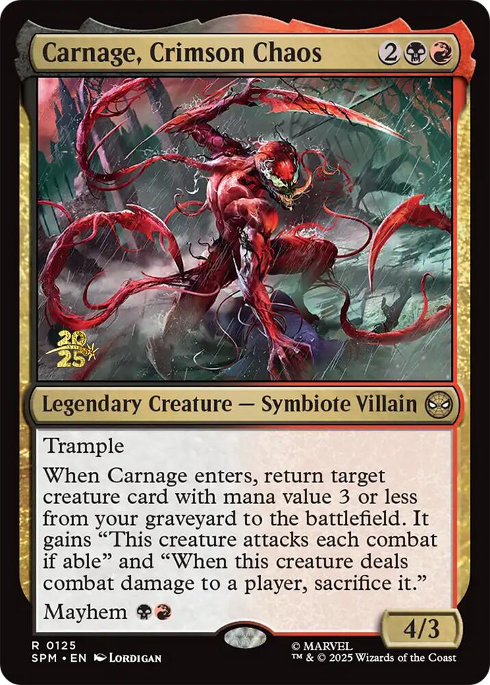 Carnage, Crimson Chaos [Marvel's Spider-Man Prerelease Promos] | Odin's Place