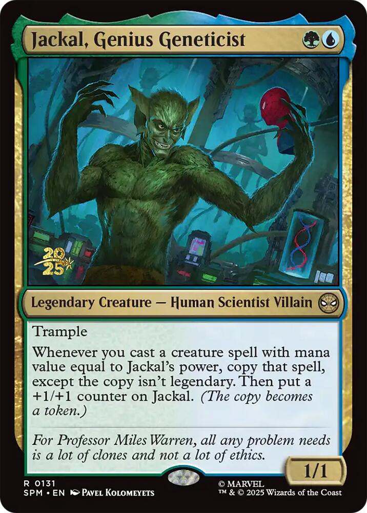 Jackal, Genius Geneticist [Marvel's Spider-Man Prerelease Promos] | Odin's Place